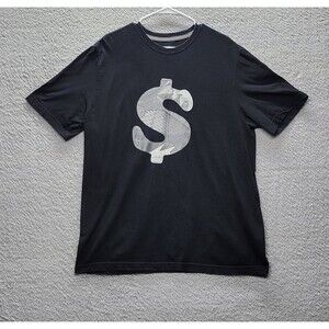 Air Jordan Wolf Grey 5 T-shirt Men's Size XL Black Shirt